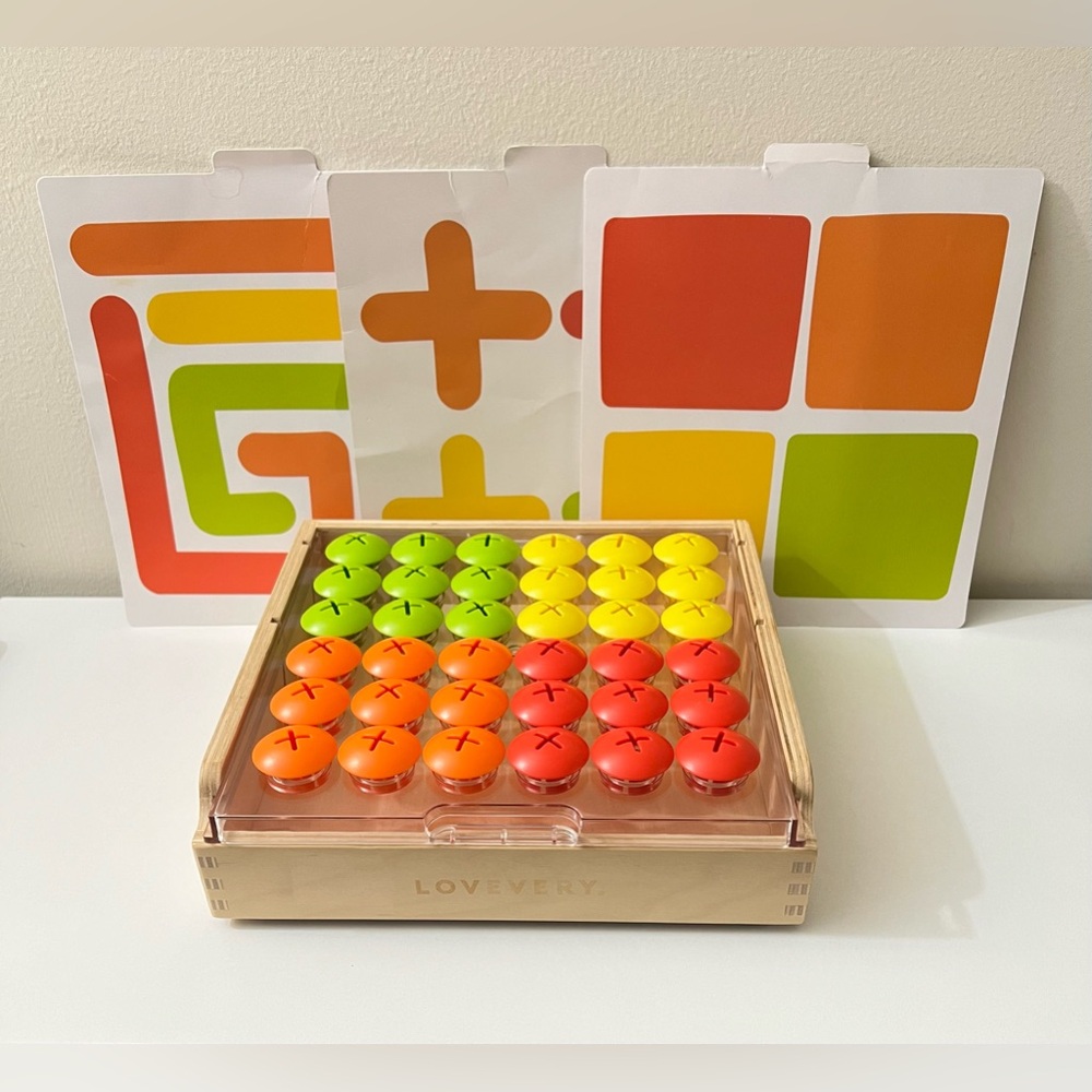 Lovevery mosaic buttons board